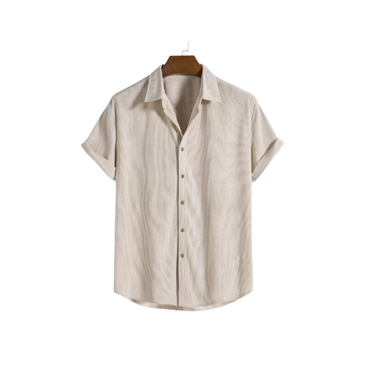 Men's Casual Button Up Corduroy Shirt