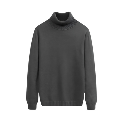 Timeless Solid Turtleneck Sweater for Men