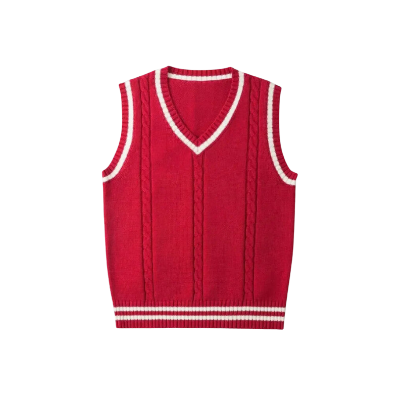 Timeless V-Neck Knitted Sleeveless Vest