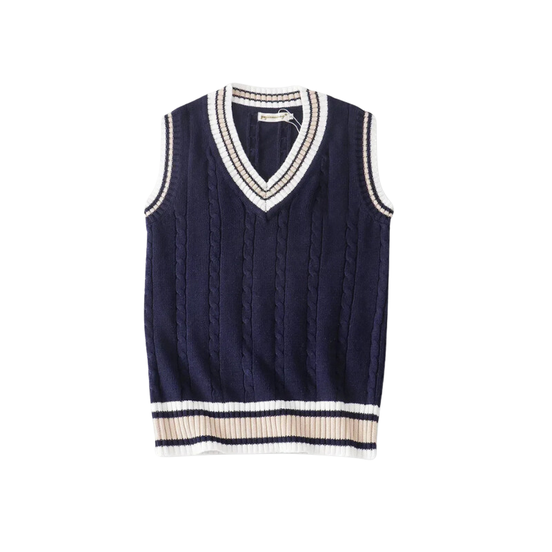 Timeless V-Neck Knitted Sleeveless Vest