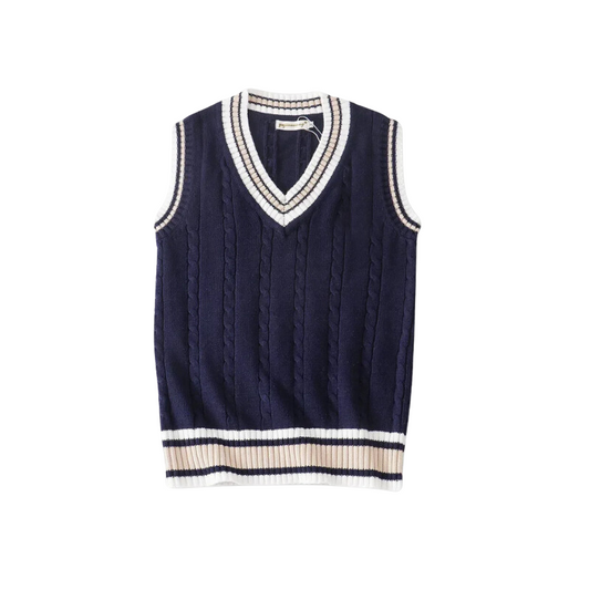 Timeless V-Neck Knitted Sleeveless Vest