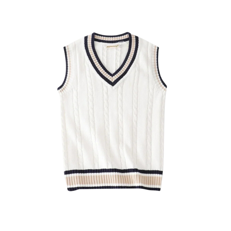 Timeless V-Neck Knitted Sleeveless Vest