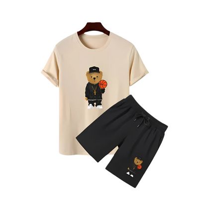 Basketball Bear Graphic Summer Set