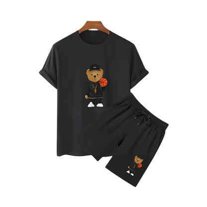 Basketball Bear Graphic Summer Set