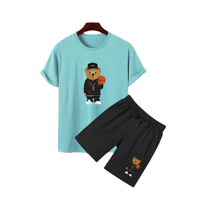 Basketball Bear Graphic Summer Set