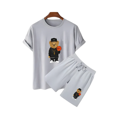 Basketball Bear Graphic Summer Set